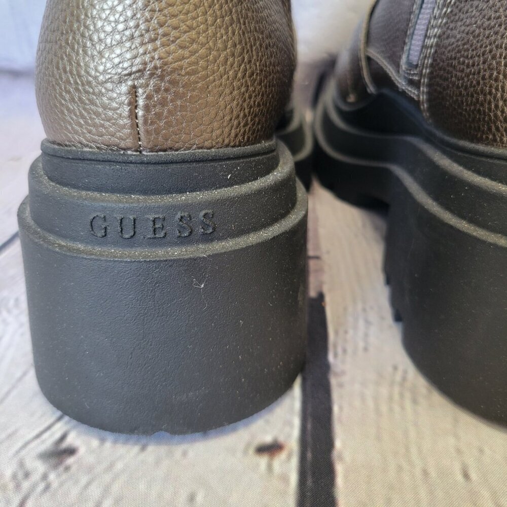 GUESS Women's Valicia Lug Sole Buckle Boots - Picture 7 of 8